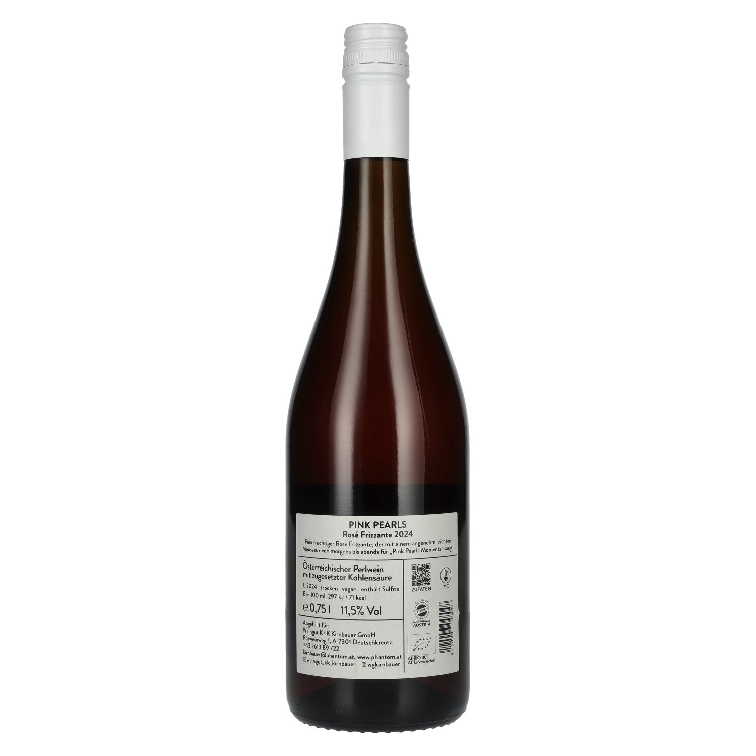 K+K Kirnbauer PINK PEARLS Rosé Frizzante 2024 11,5% Vol. 0,75l