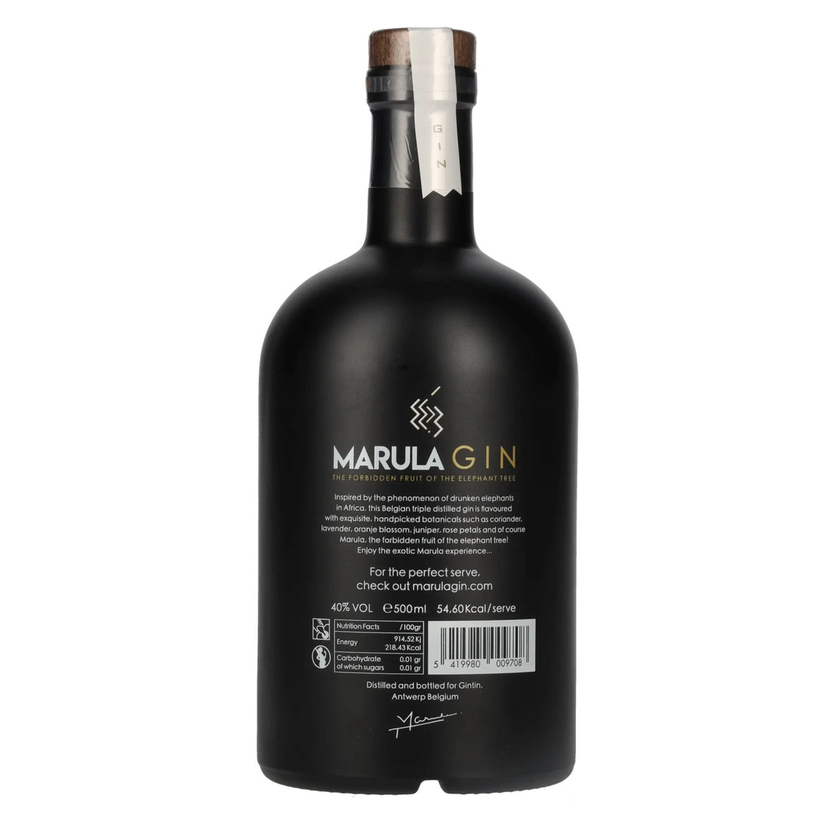 Marula Distilled Gin 40% ABV 0.5l