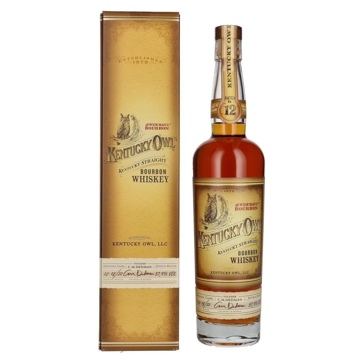 Kentucky Owl Kentucky Straight Bourbon Whisky Batch No. 12 57.9% vol. 0.7 l in a gift box
