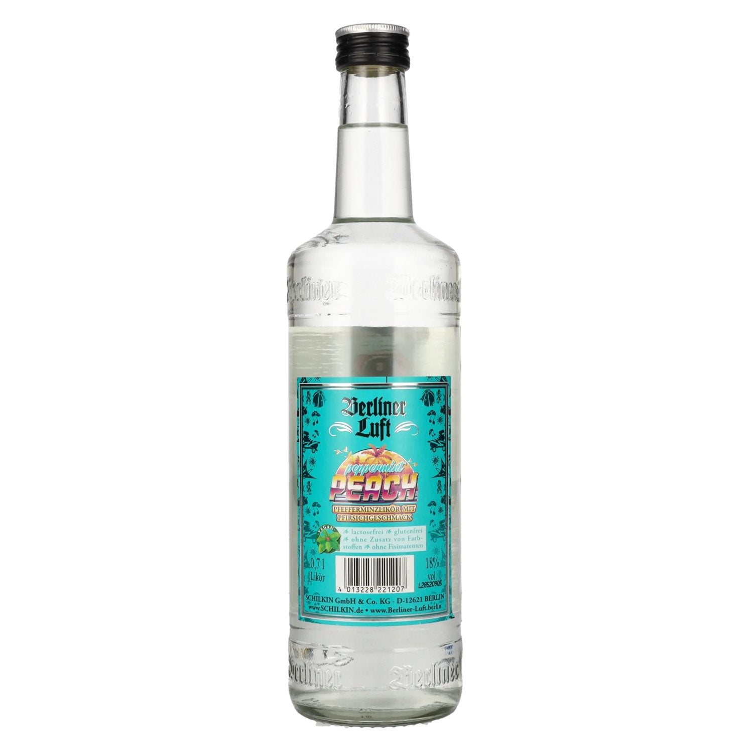 Berliner Luft PEPPERMINT PEACH Der Frische Pfefferminzlikör 18% Vol. 0,7l
