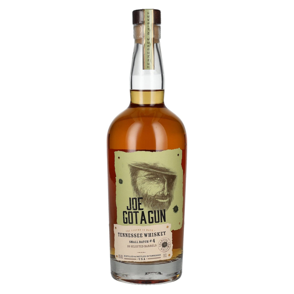Joe Got A Gun Tennessee Whiskey 20 Private Barrels Batch No. 4 40% vol. 0.7 l