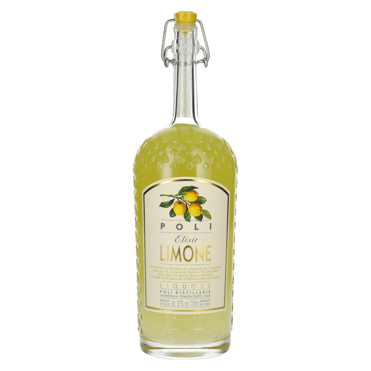 Poli Elisir Limone Liqueur 27% ABV 0.7l