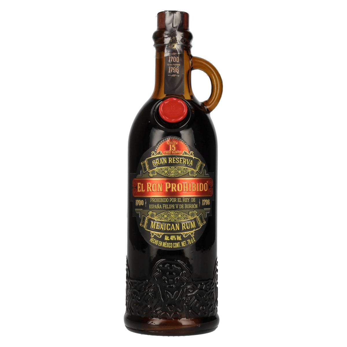 El Ron Prohibido Solera 15 Gran Reserva Finest Blended Mexican Rum 40% ABV 0.7l