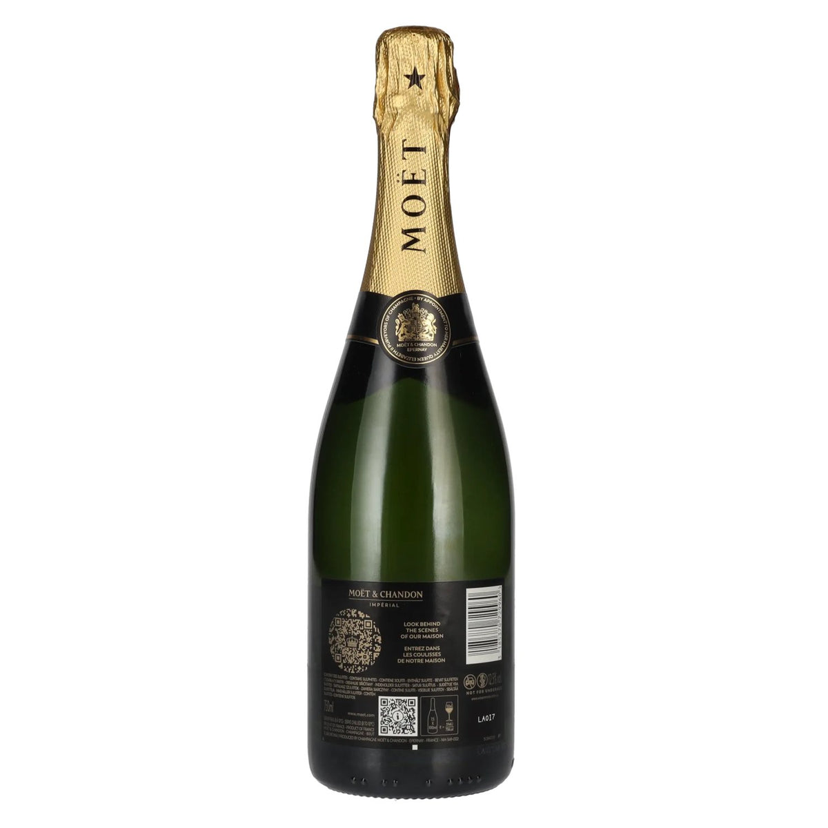 Moët &amp; Chandon Champagne IMPÉRIAL Brut 12.5% ABV 0.75 l