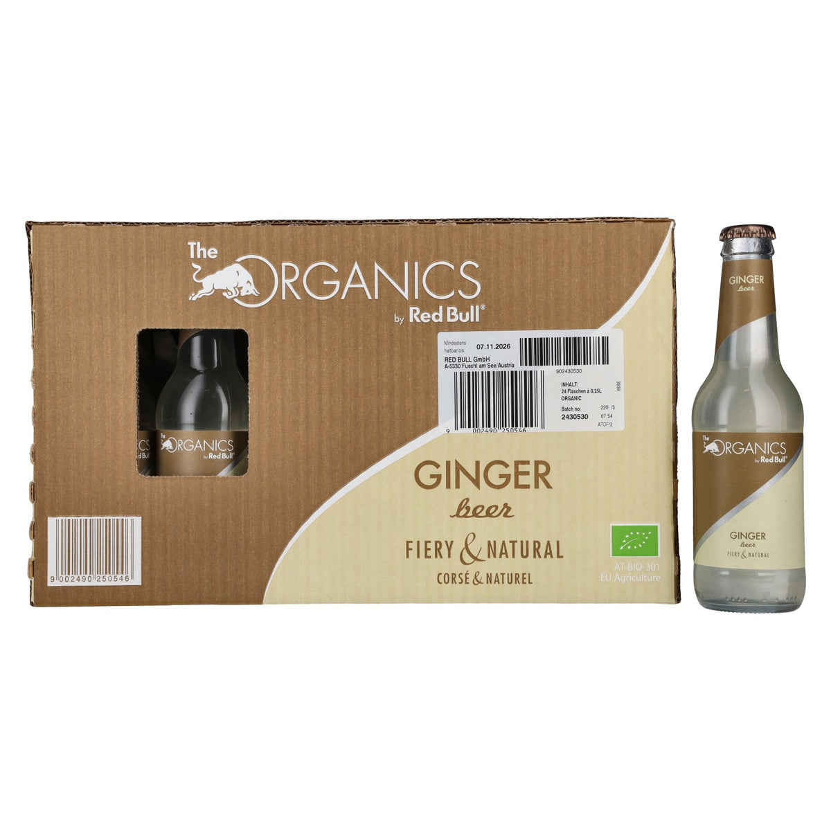 Red Bull Organics by Red Bull GINGER Beer 24 x 0,25 l