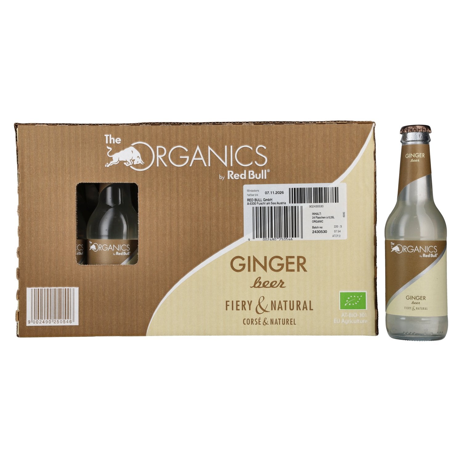 Red Bull Organics by Red Bull GINGER Beer 24 x 0,25 l