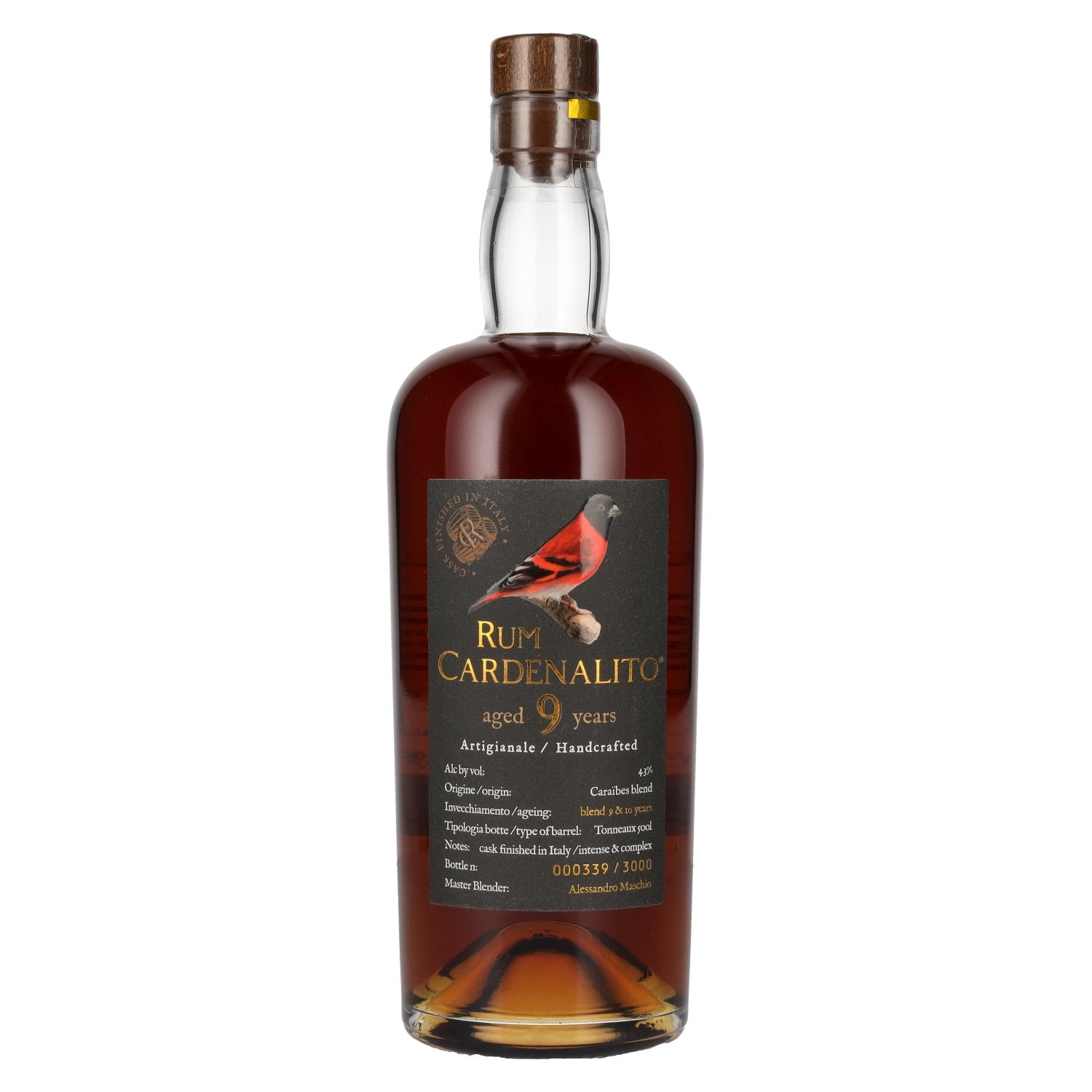 Rhum Cardenalito 9 Years Old Handcrafted Rum 43% Vol. 0,7l