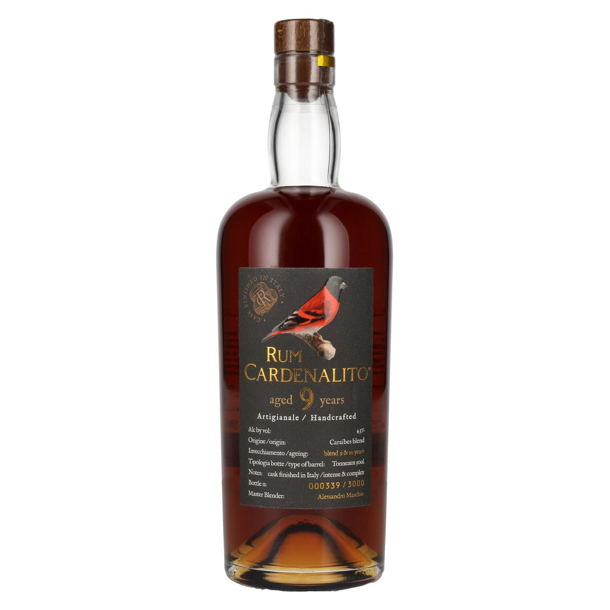 Rum Cardenalito 9 Years Old Handcrafted Rum 43% vol. 0,7 l