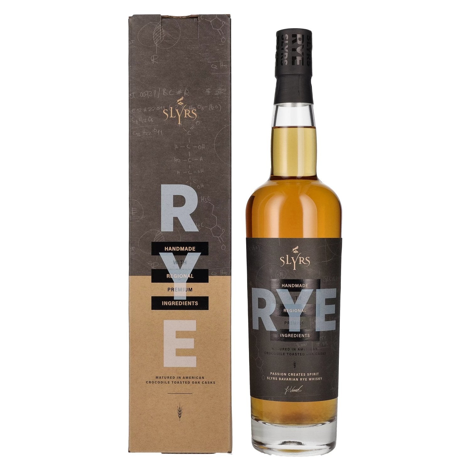 Slyrs Bavarian Rye Whisky 41% Vol. 0,7l in geschenkverpakking