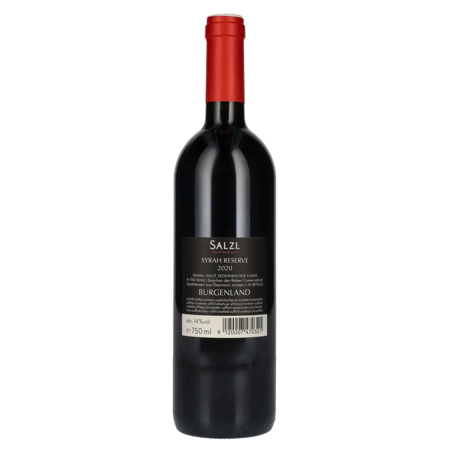 Salzl Syrah Reserve 2020 14% Vol. 0,75l