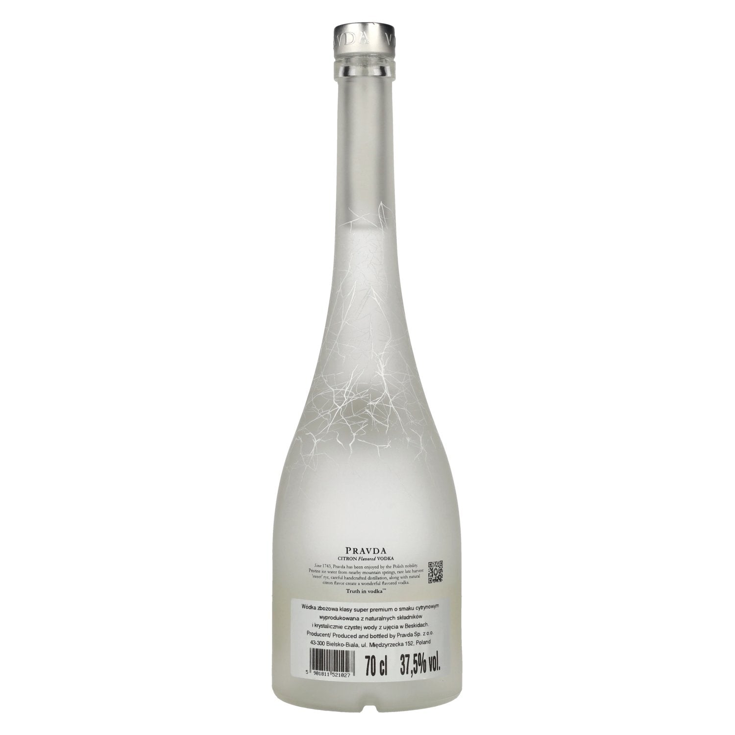 Pravda CITRON Vodka aromatisée 37,5% vol. 0,7l