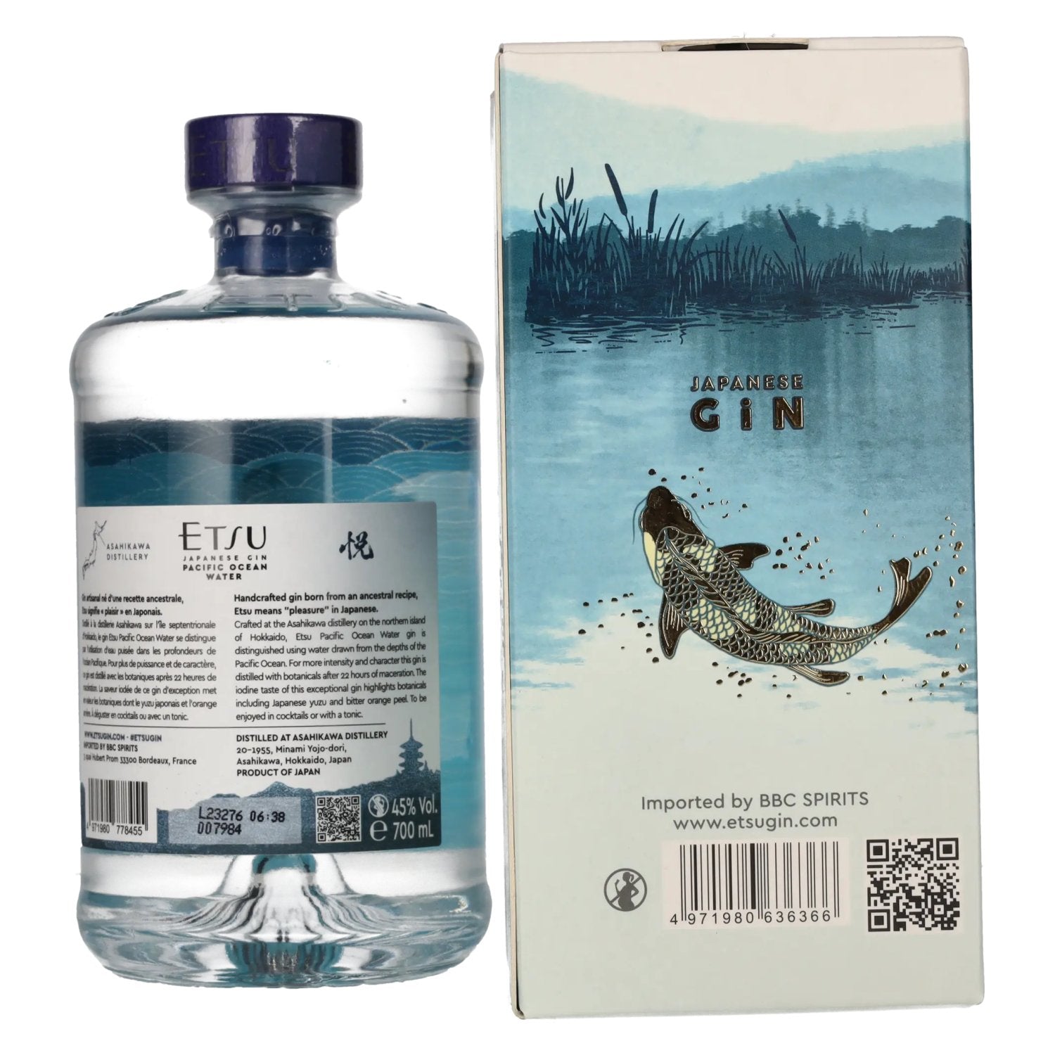 Etsu Japanese Gin PACIFIC OCEAN WATER 45% Vol. 0,7l in Geschenkbox