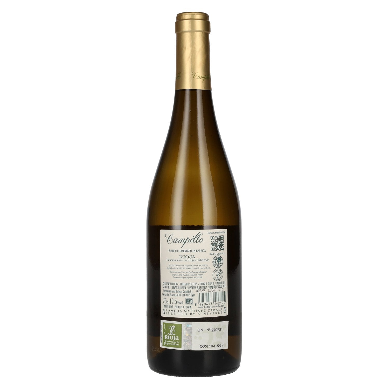 Campillo Blanco Barrel-Aged Rioja DOC 2025 12.5% ABV 0.75l
