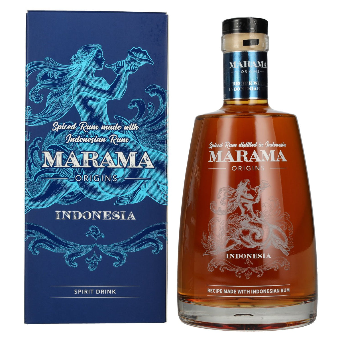Marama ORIGINS Indonesian Spiced Rum 40% ABV 0.7l in a gift box