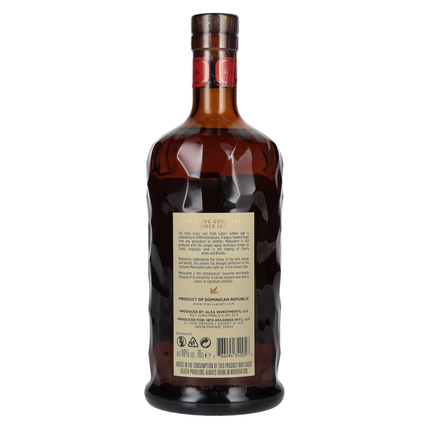 Ron Matusalem 15 Solera Gran Reserva Rhum 40% vol. 0,7l