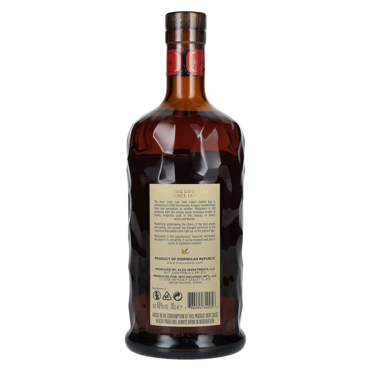 Ron Matusalem 15 Solera Gran Reserva Rum 40% vol. 0,7 l