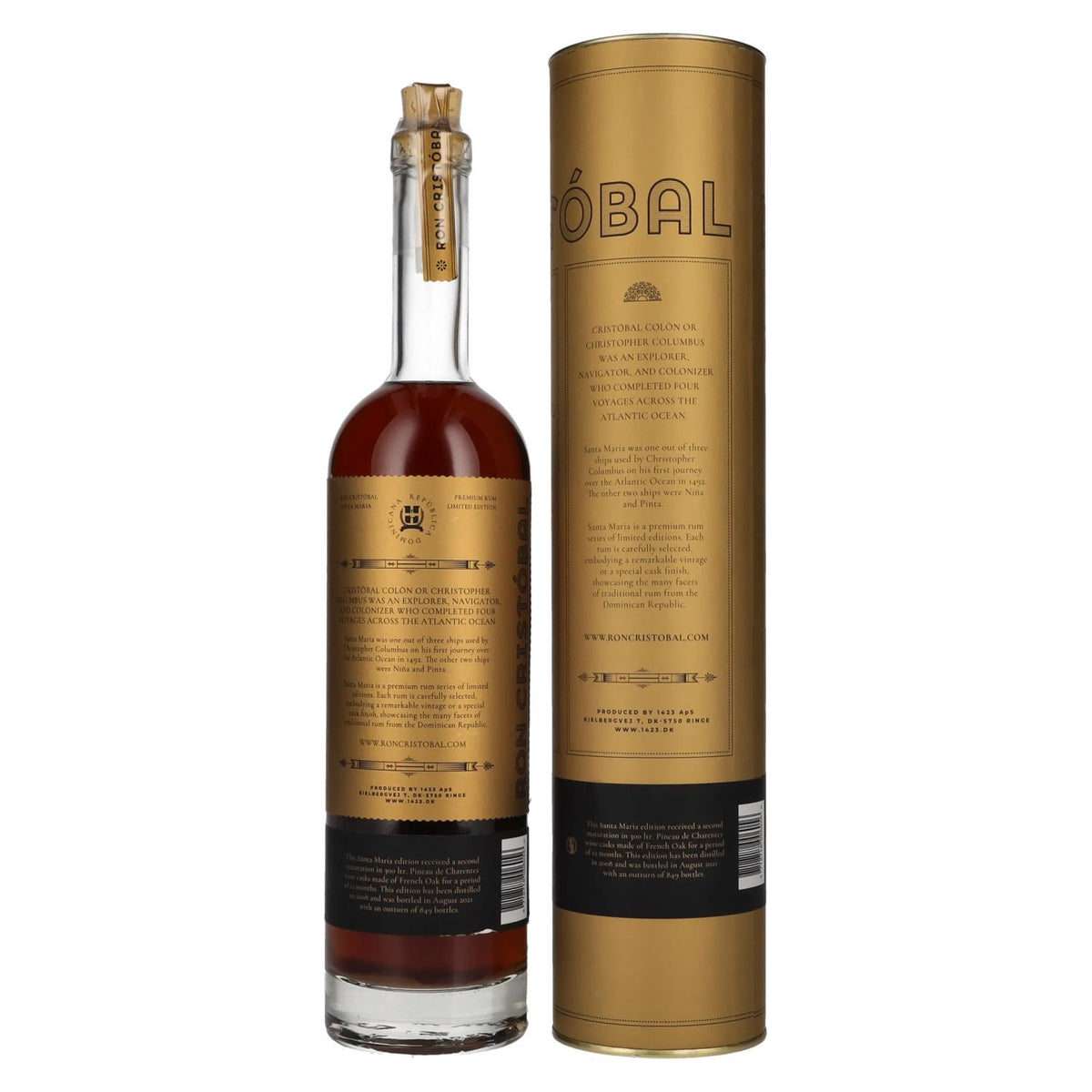 Ron Cristóbal Santa Maria Pineau de Charentes Limited Edition 42% vol. 0,7 l in geschenkverpakking