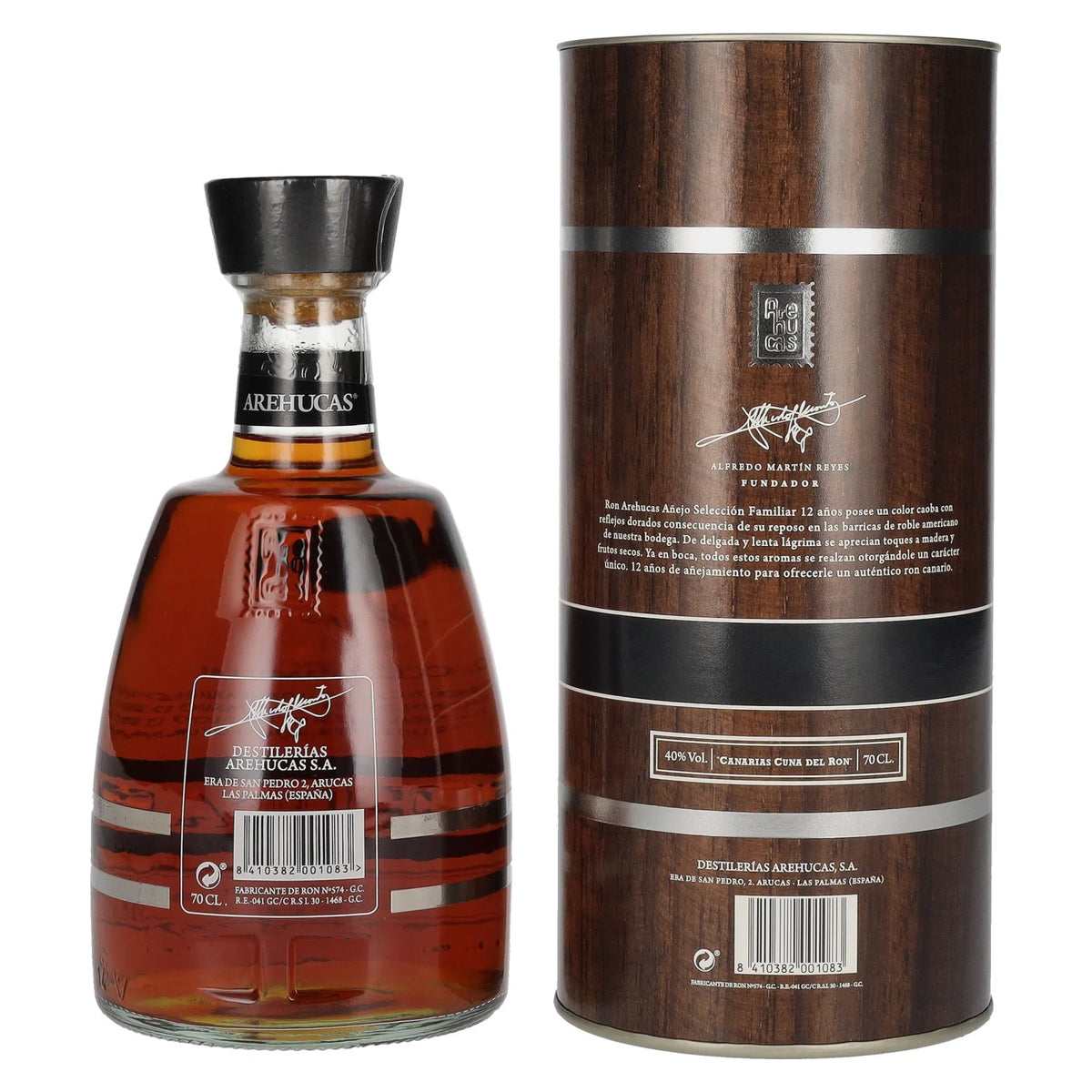 Ron Arehucas 12 Años Añejo Selección Familiar 40% Vol. 0,7l in Geschenkbox