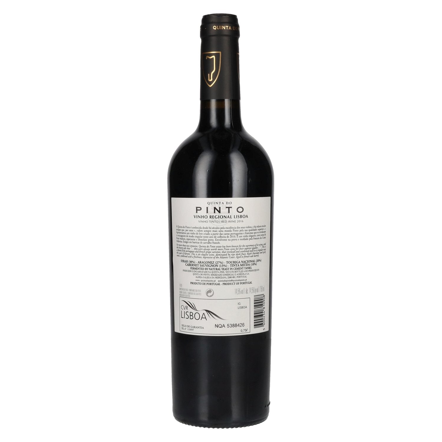 Quinta Do Pinto ESTATE COLLECTION Red 2016 14,5% Vol. 0,75l