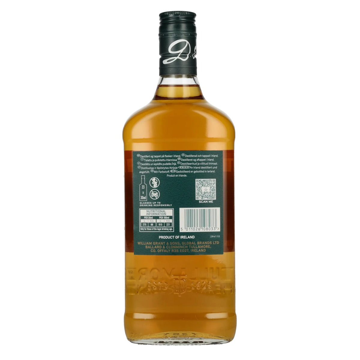 Tullamore D.E.W. Irish Whiskey SQUARE 40% ABV 0.7l