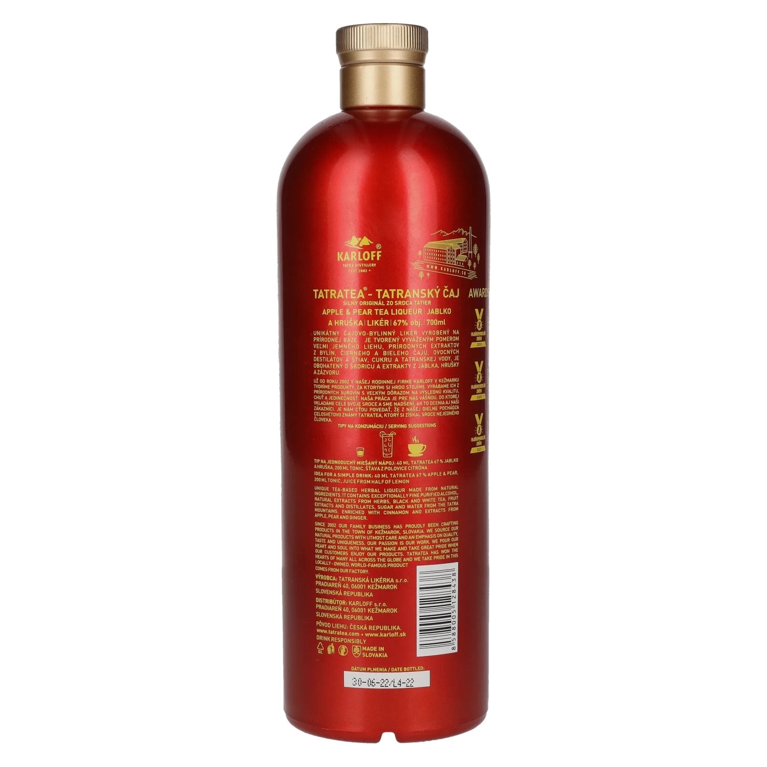 TATRATEA Apple & Pear Tea Liqueur 67% Vol. 0,7l