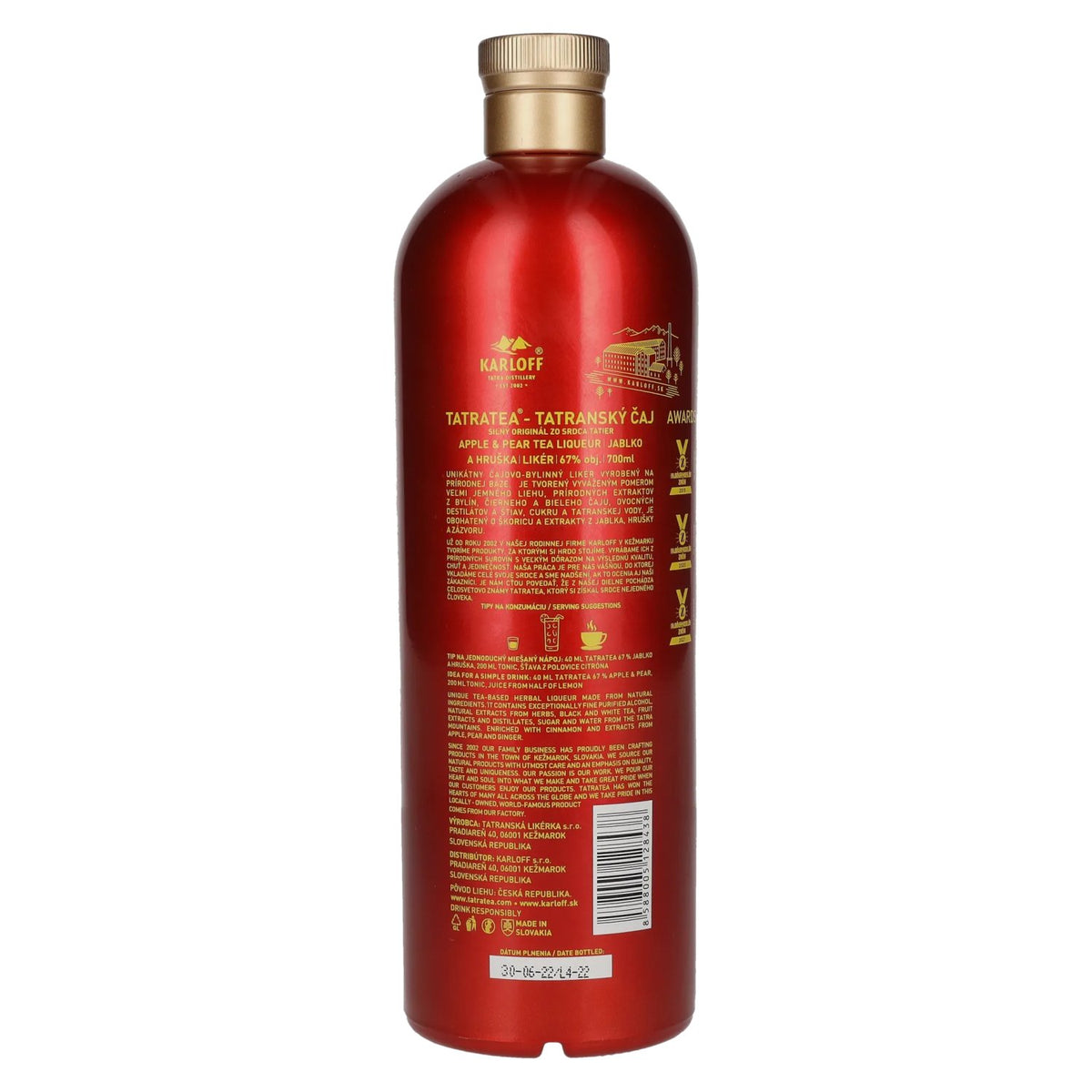 TATRATEA Apple & Pear Tea Liqueur 67% Vol. 0,7l