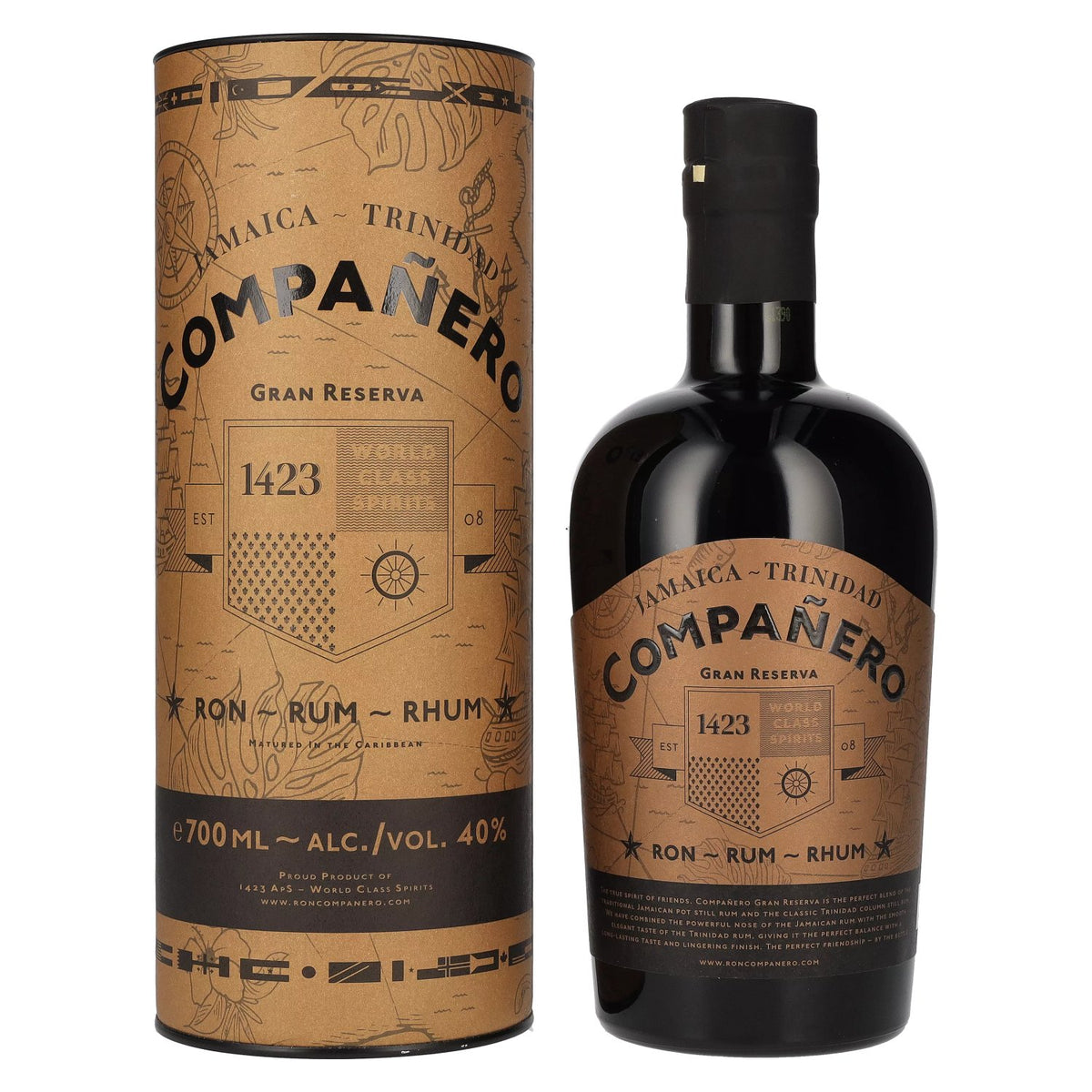 Compañero JAMAICA - Trinidad Gran Reserva Rum 40% vol. 0.7 l in a gift box