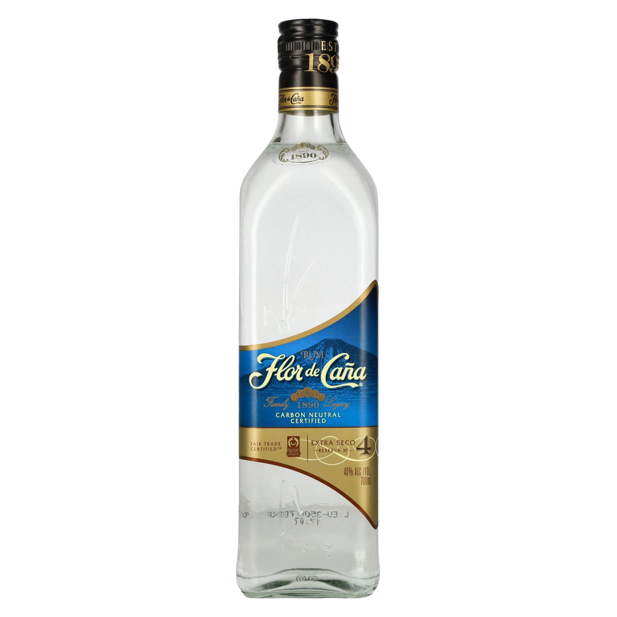 Flor de Cana Extra Seco Reserva N° 4 40% vol. 0,7 l