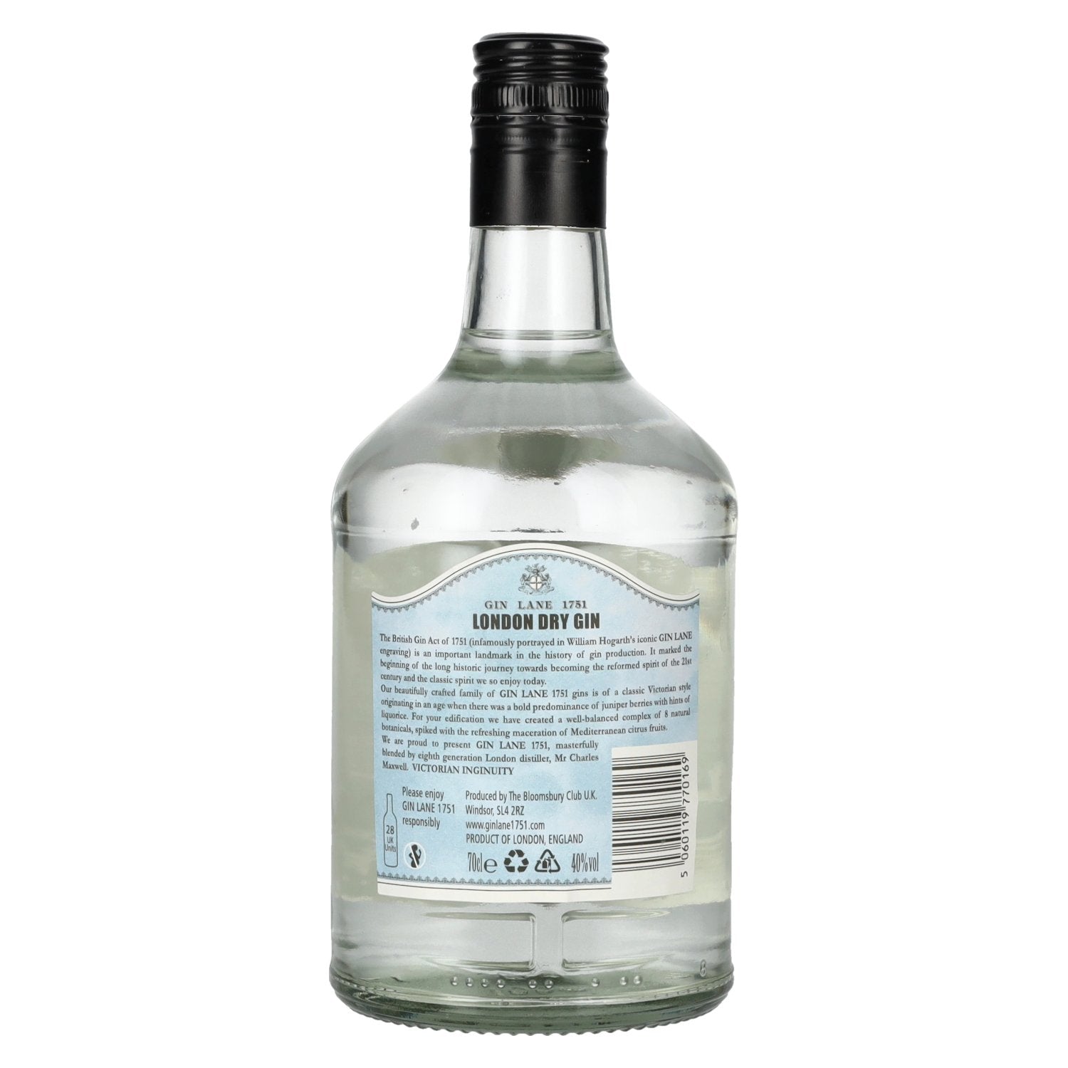 Gin Lane 1751 Small Batch London Dry Gin 40% Vol. 0,7l
