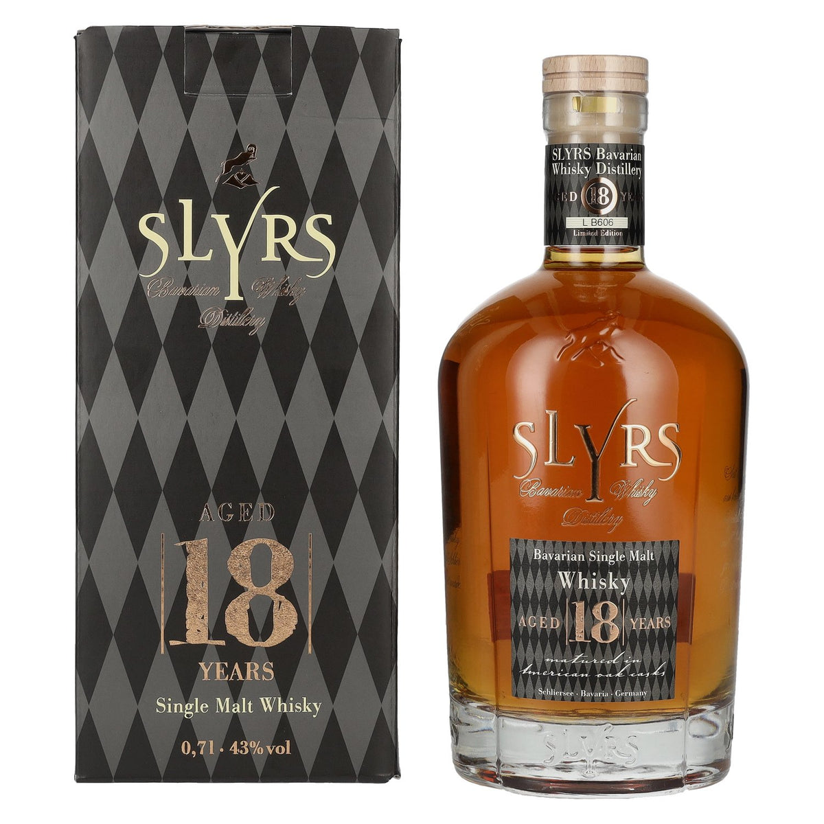 Slyrs 18 Years Old Bavarian Single Malt Whisky Limited Edition 43% vol. 0.7 l in a gift box