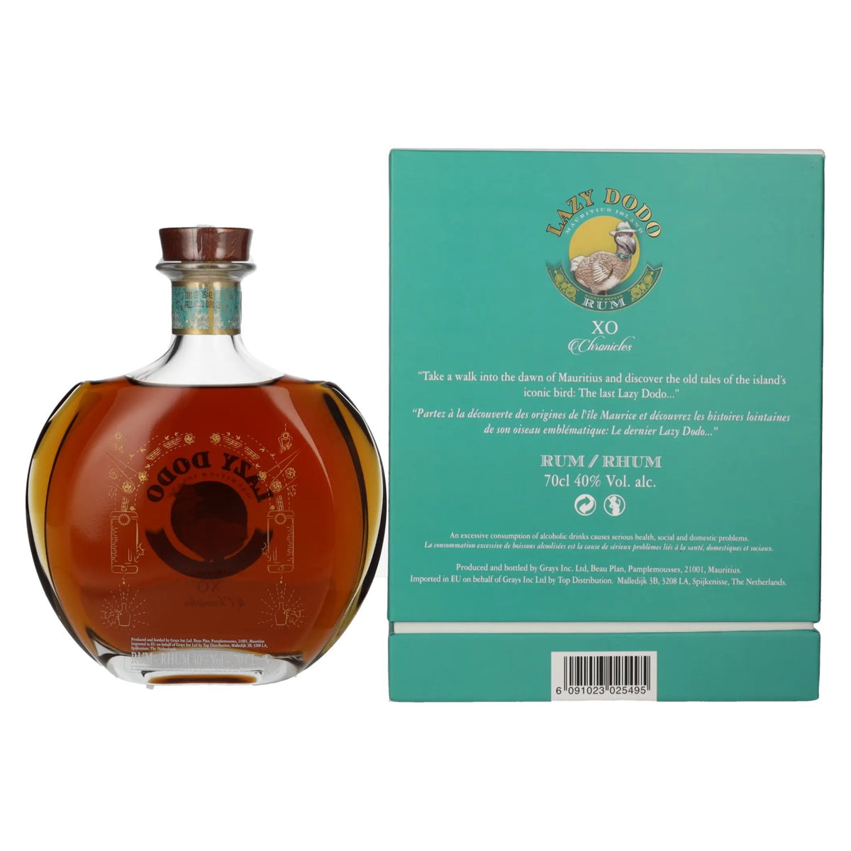 Lazy Dodo XO CHRONICLES RUM 40% ABV 0.7l in a gift box