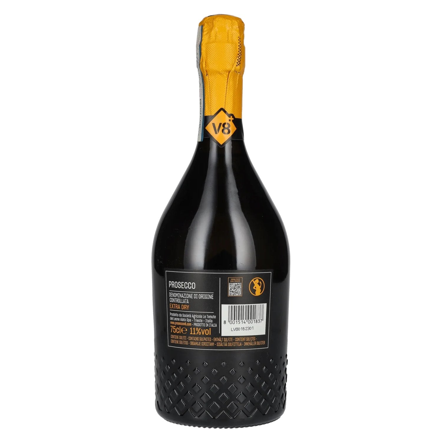 V8+ SANDRO Prosecco Extra Dry DOC 11% Vol. 0,75l