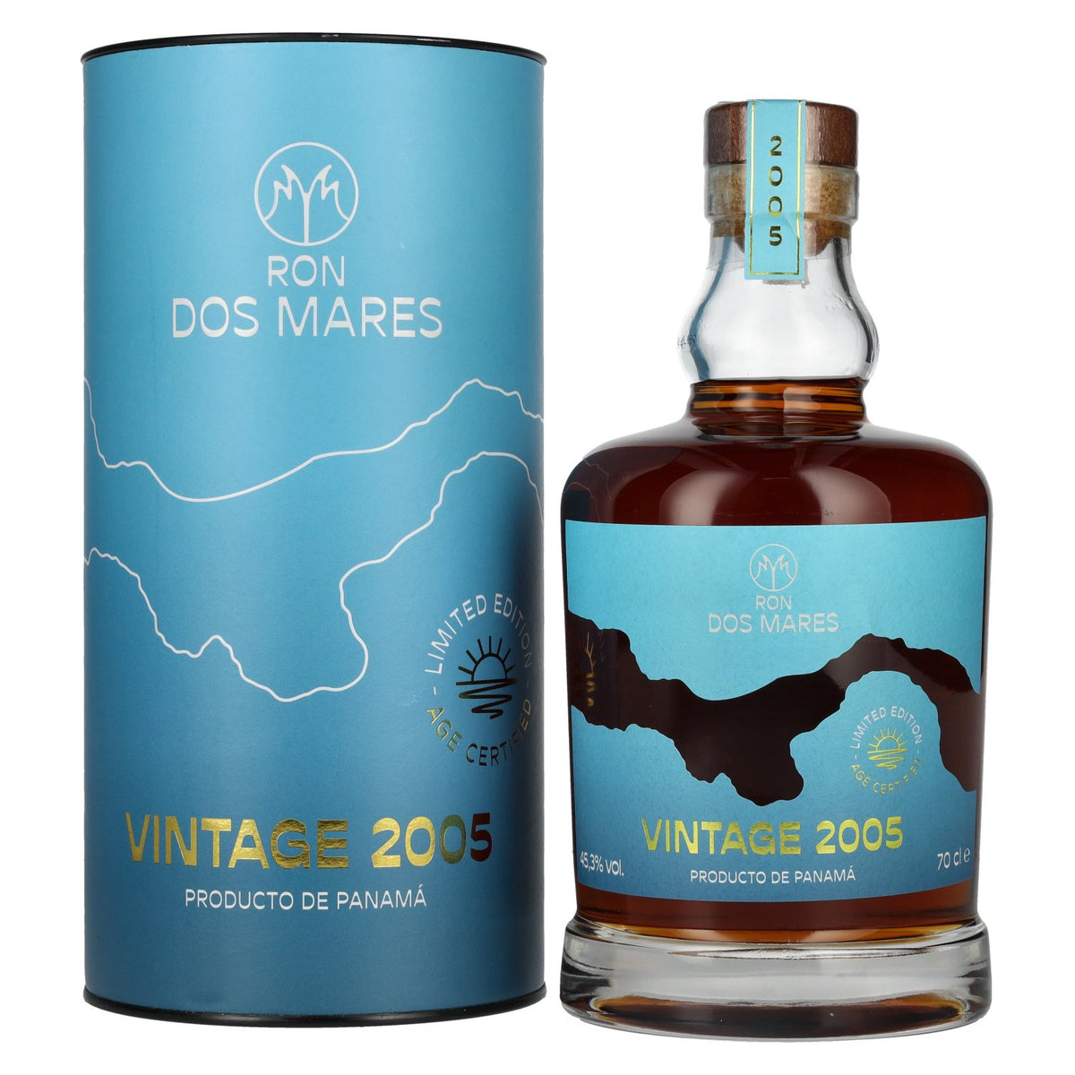 Ron Dos Mares Limited Edition Vintage 2005 45.3% ABV 0.7l in a gift box