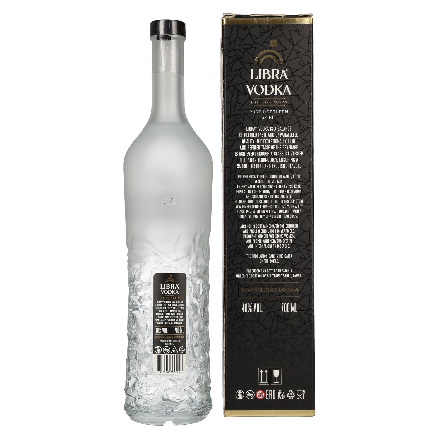 Libra Vodka Limited Edition 40% Vol. 0,7l in Geschenkbox