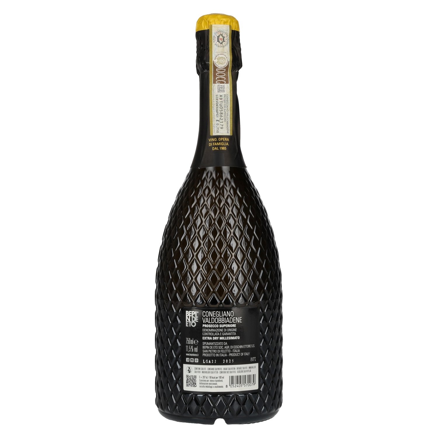 Bepin De Eto Prosecco Superiore Extra Dry Millesimato DOCG 2025 11,5% Vol. 0,75l