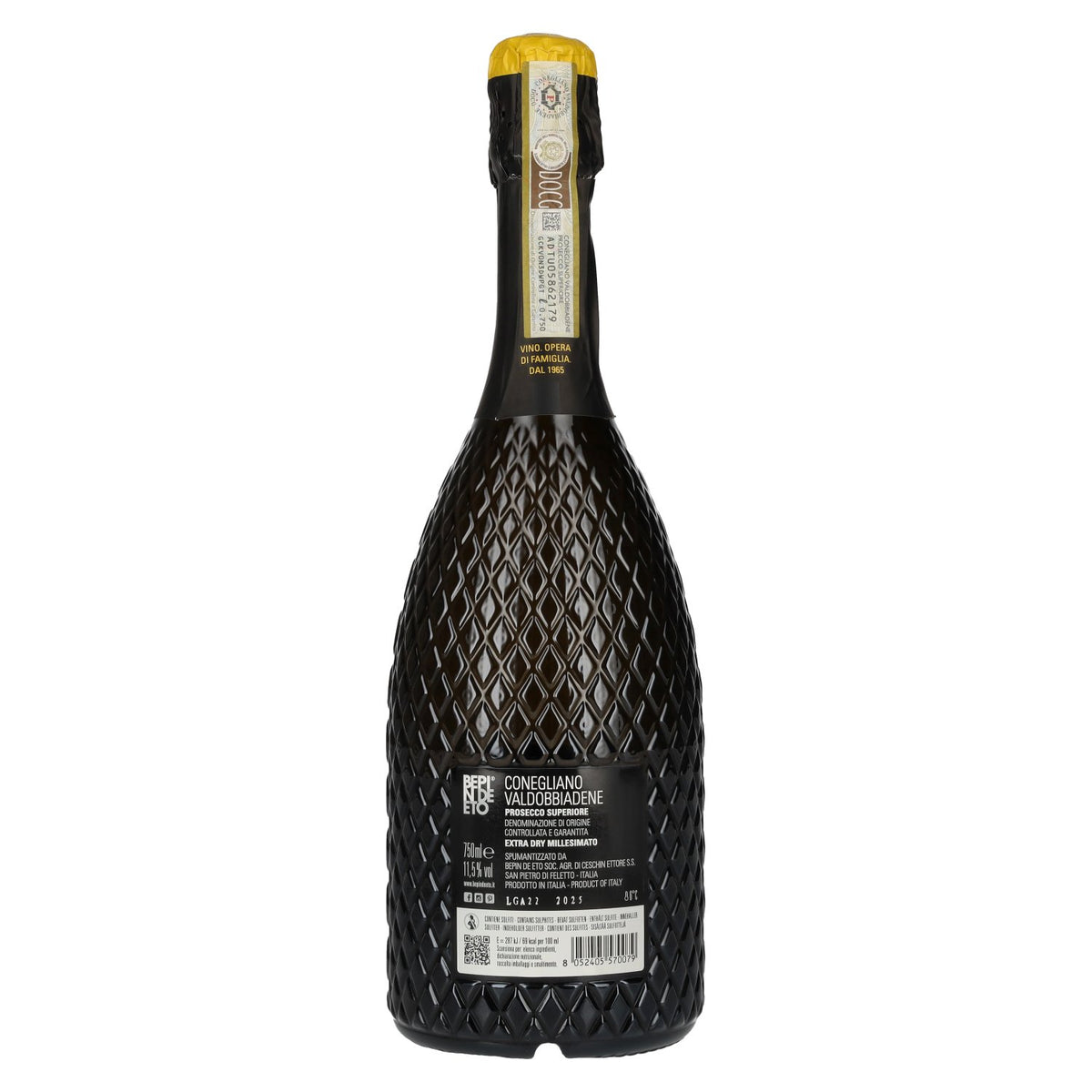 Bepin De Eto Prosecco Superiore Extra Dry Millesimato DOCG 2025 11,5% Vol. 0,75l