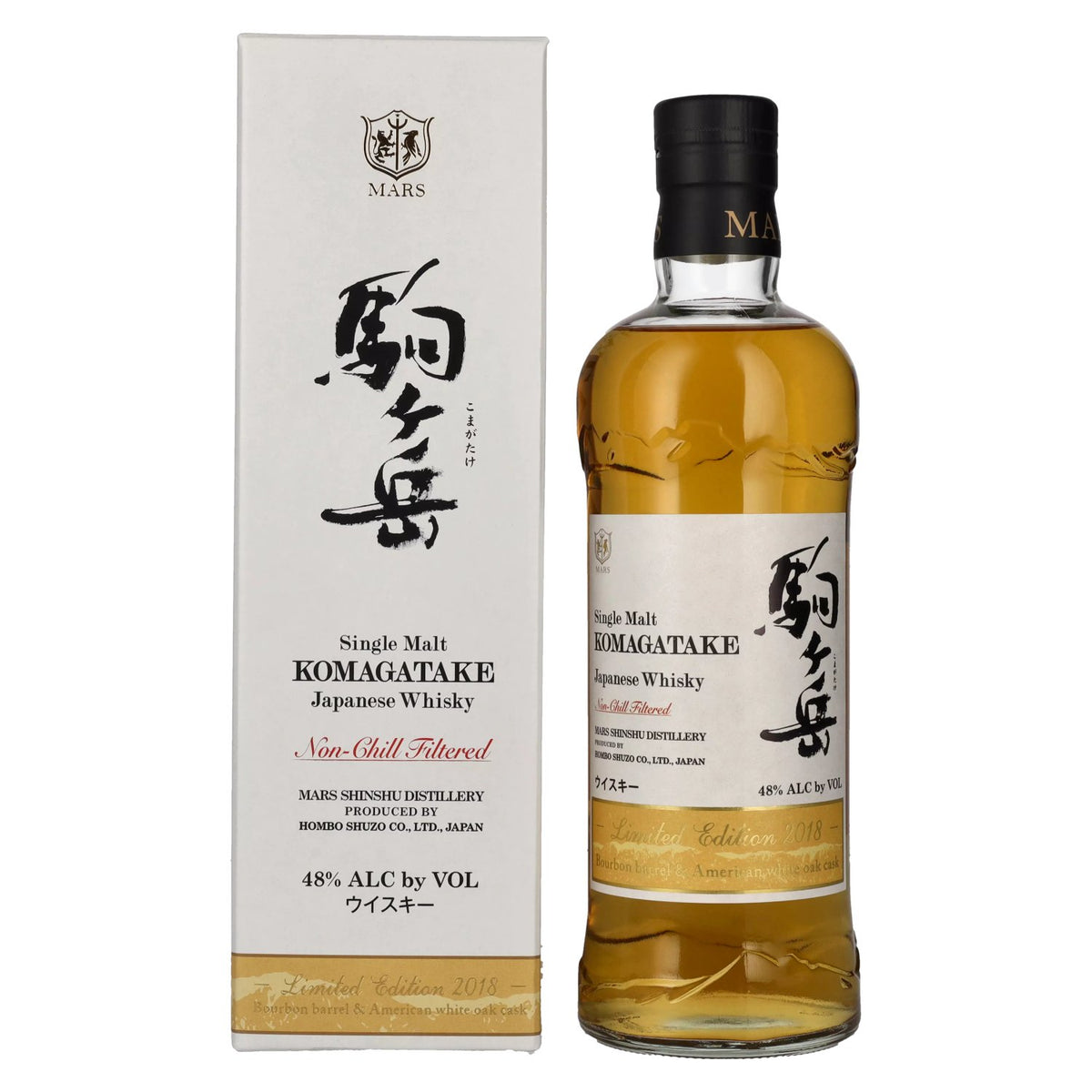 Mars KOMAGATAKE Single Malt Japanse whisky Limited Edition 2018 48% vol. 0,7 l in geschenkverpakking