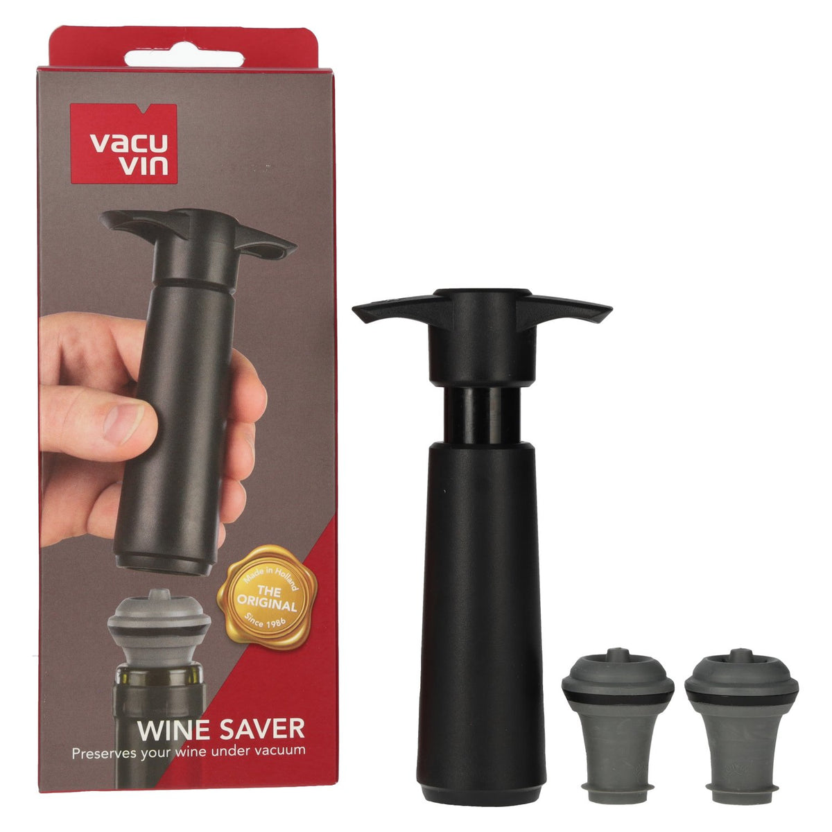 Vacu Vin vacuum pump with wine stopper
