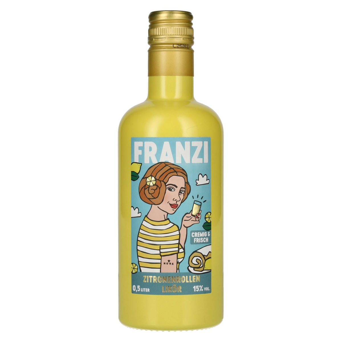 Franzi Likör aux roulés au citron, 15 % vol., 0,5 l
