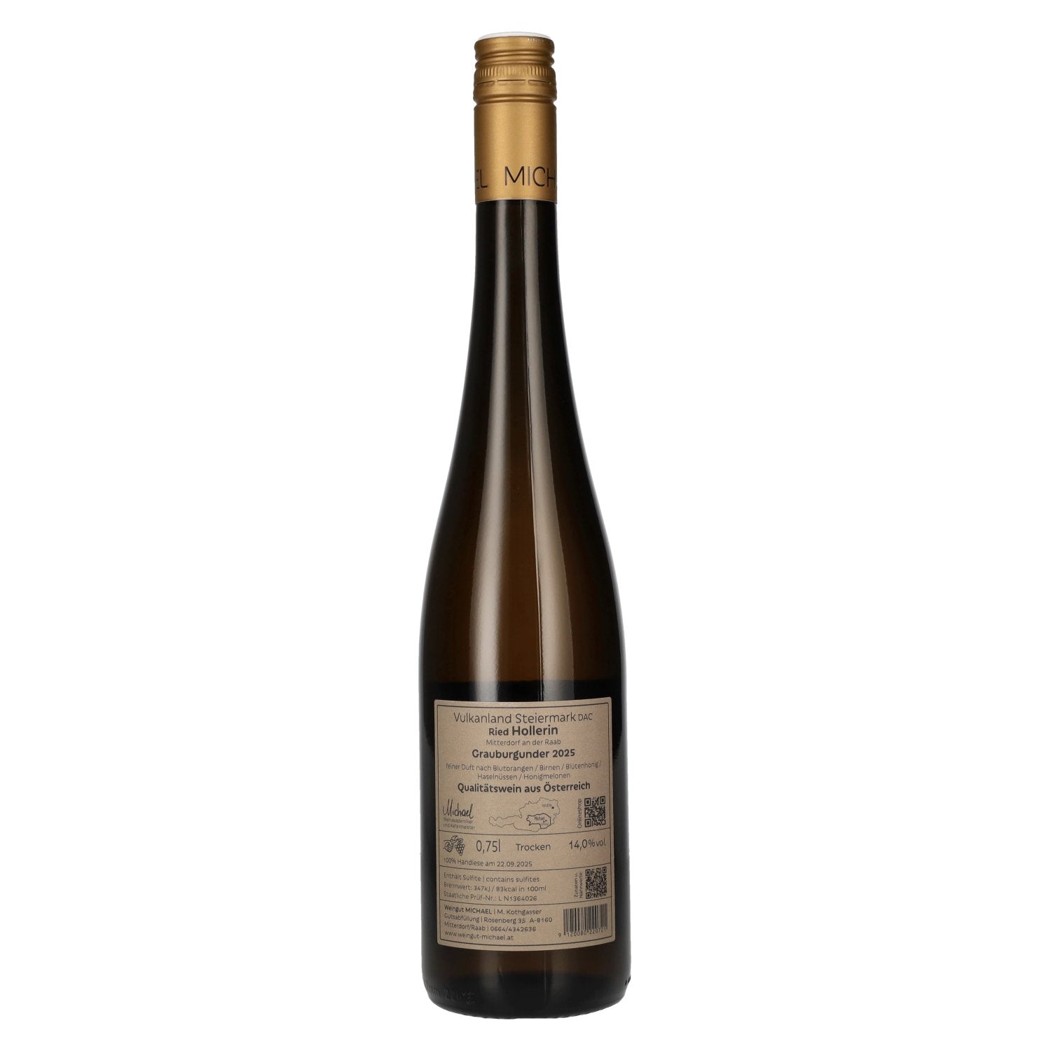 MICHAEL Grauburgunder Ried Hollerin Vulkanland Steiermark DAC 2025 14% Vol. 0,75l
