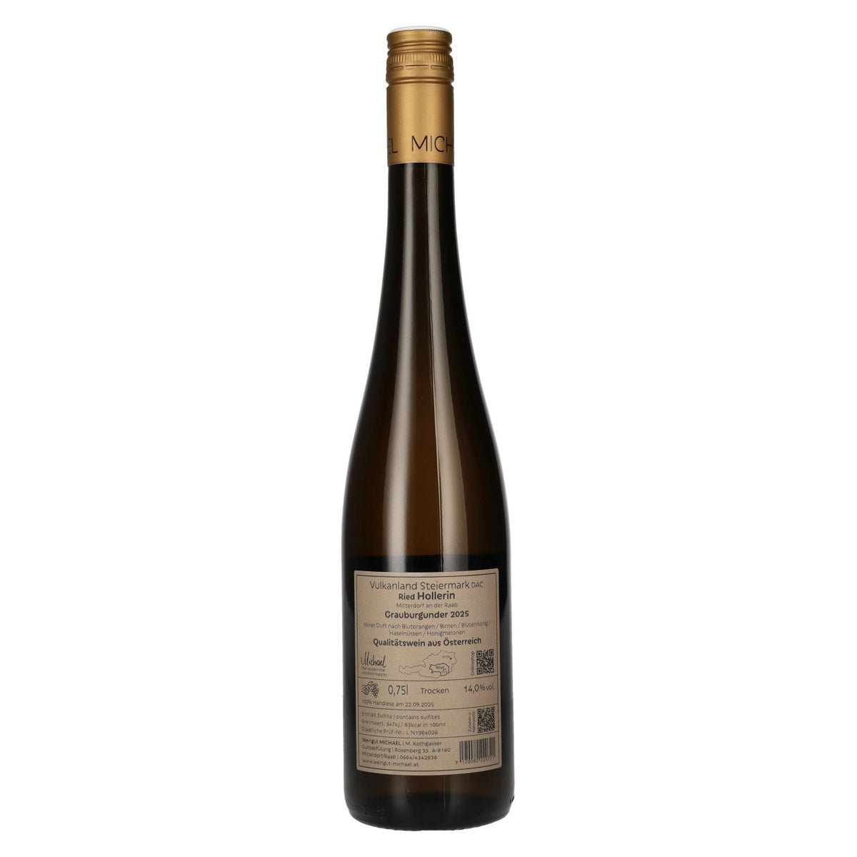 MICHAEL Grauburgunder Ried Hollerin Vulkanland Steiermark DAC 2025 14% Vol. 0,75l
