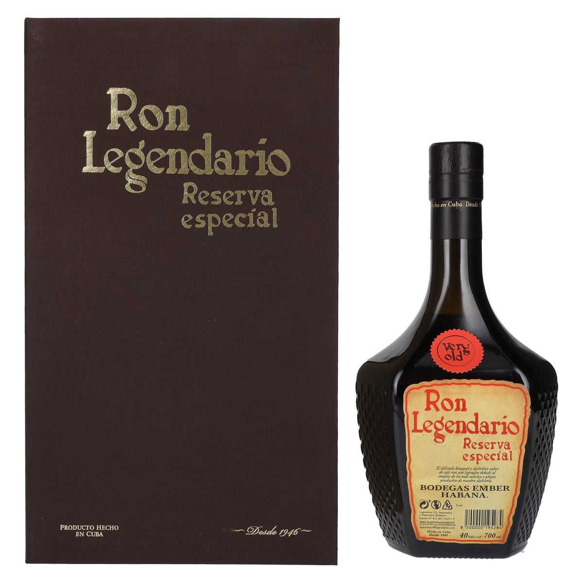 Ron Legendario Very Old Reserva Especial 40 % vol., 0,7 l, dans un coffret cadeau