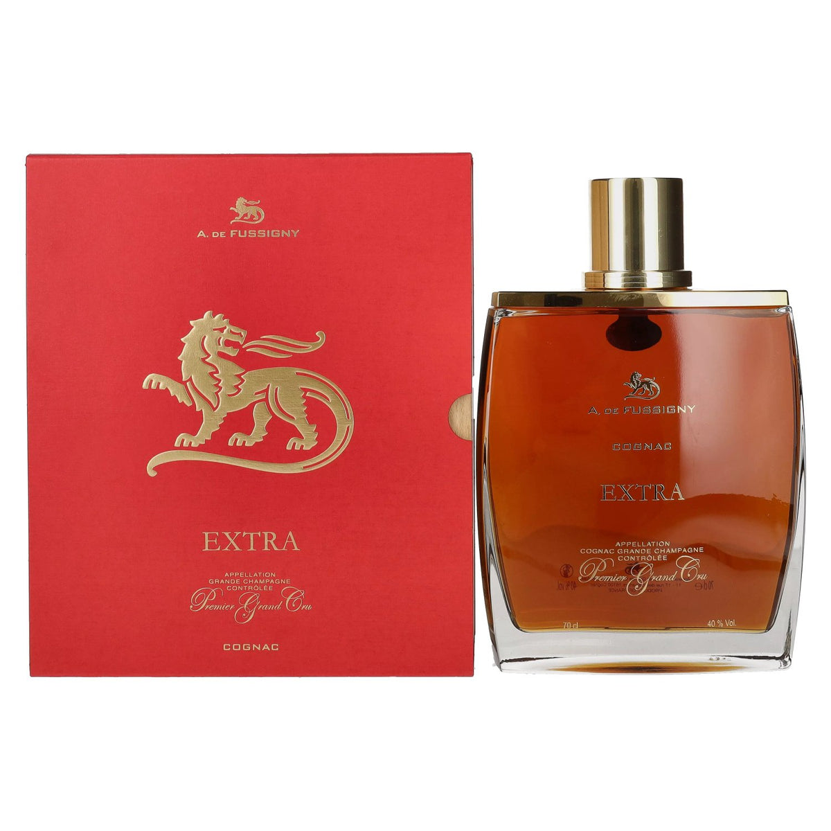 A. de Fussigny EXTRA Premier Grand Cru Cognac 40% Vol. 0,7l in geschenkverpakking