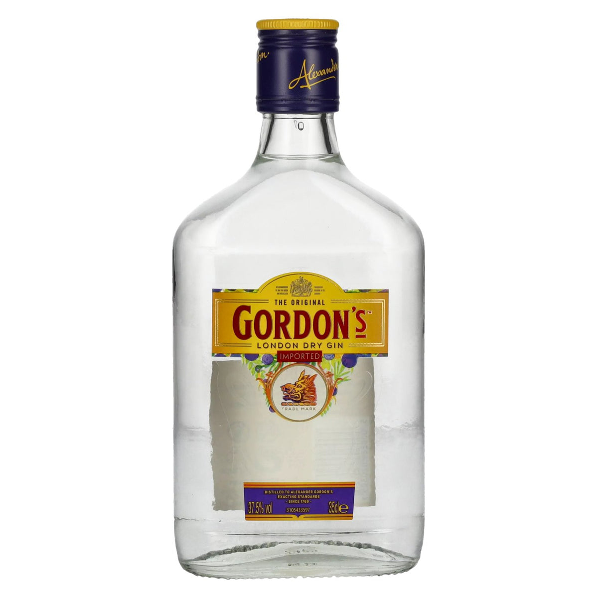 Gordon's London Dry Gin 37.5% ABV 0.35l