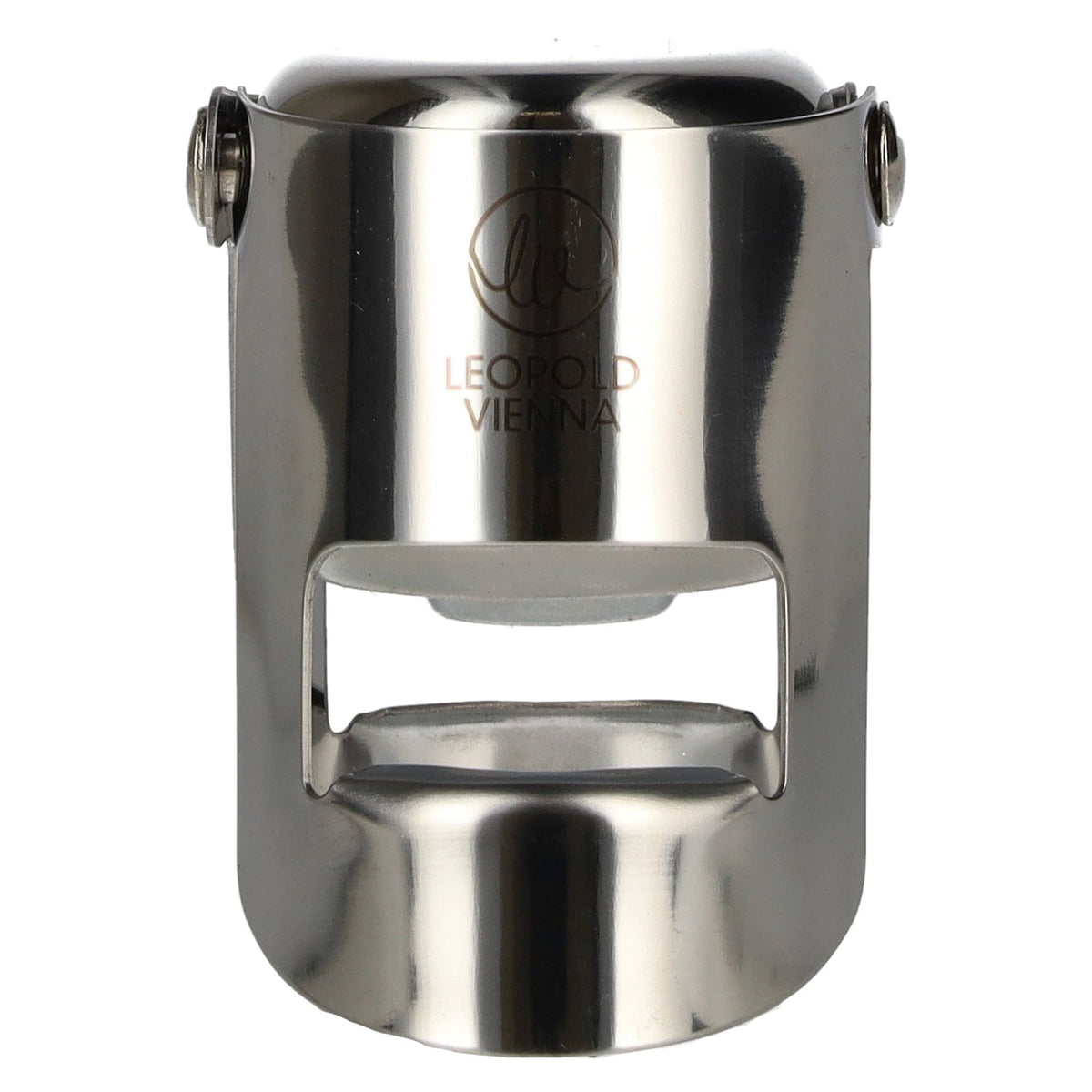 Bouchon pour bouteille de vin mousseux Leopold Vienna, chromé
