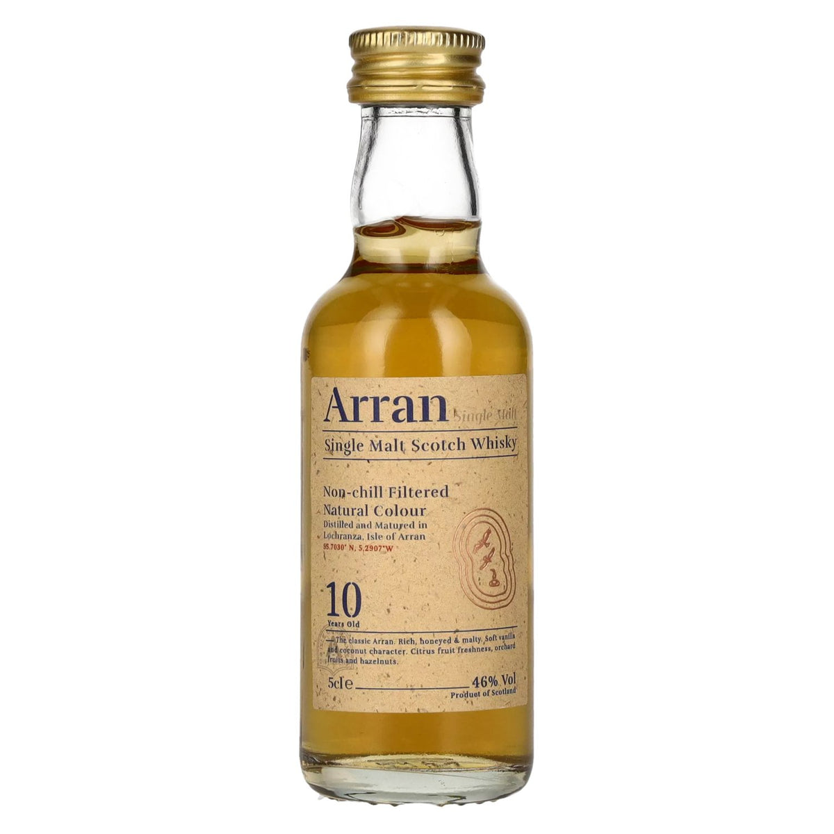 Arran 10 Years Old Single Malt Scotch Whisky 46% vol. 0,05 l