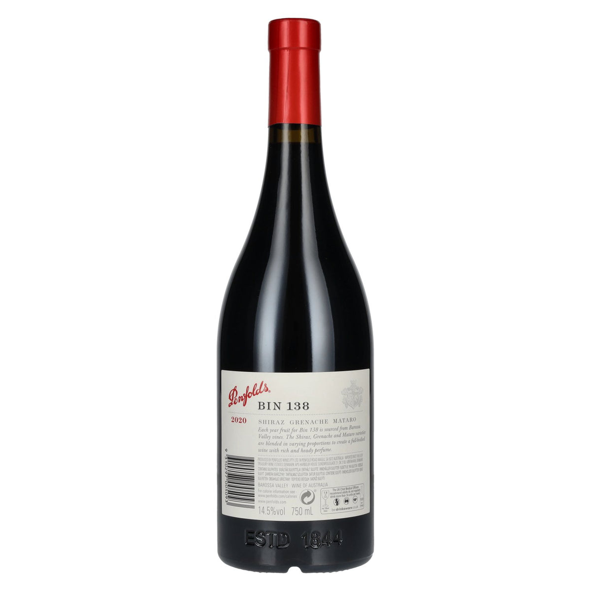 Penfolds BIN 138 Shiraz Grenache Mataro 2020 14,5% Vol. 0,75l