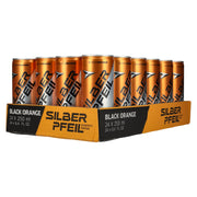 SILBERPFEIL Energy Drink ZWART ORANJE 24x0,25l blikjes statiegeld