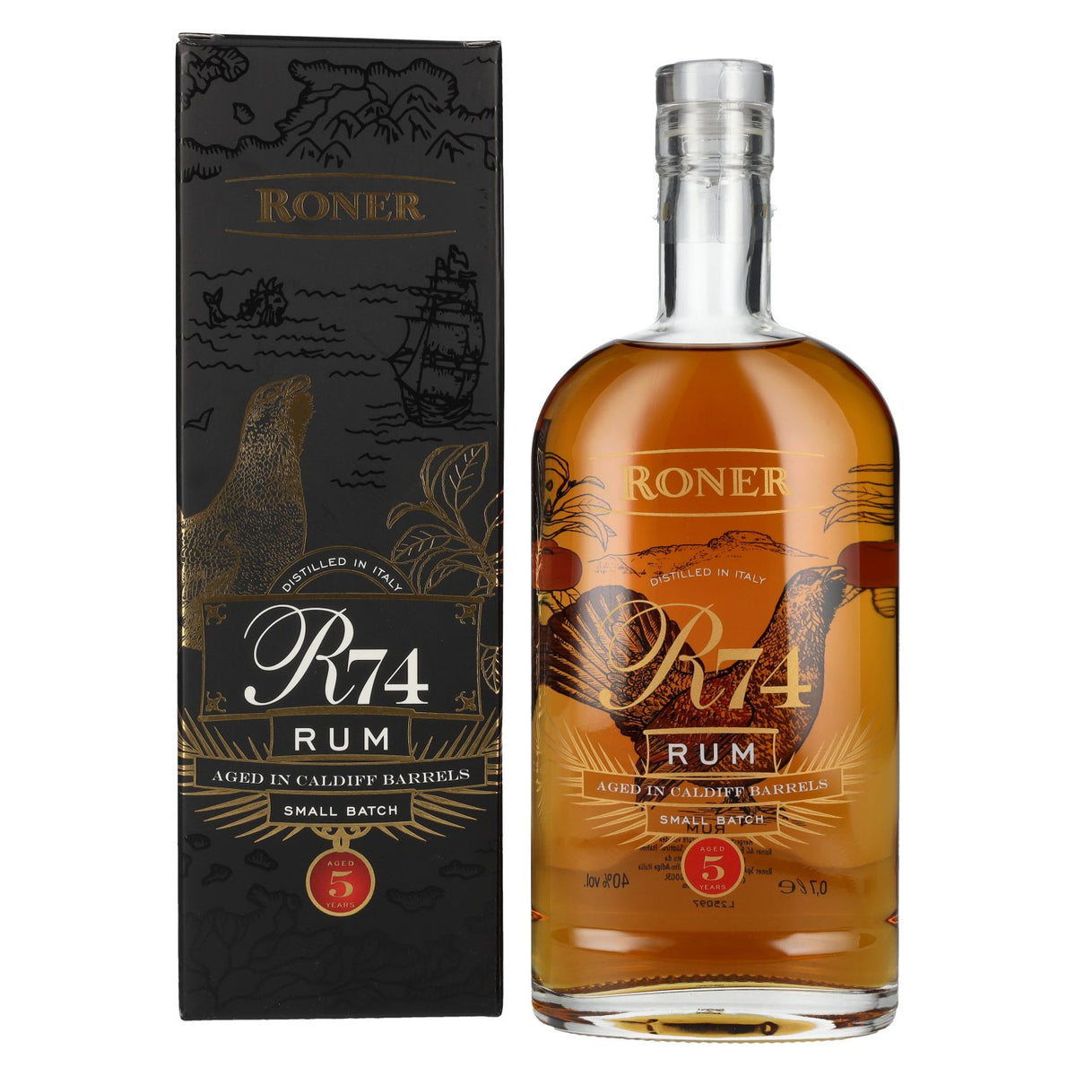 R74 Small Batch Rum 40% Vol. 0,7l in Geschenkbox