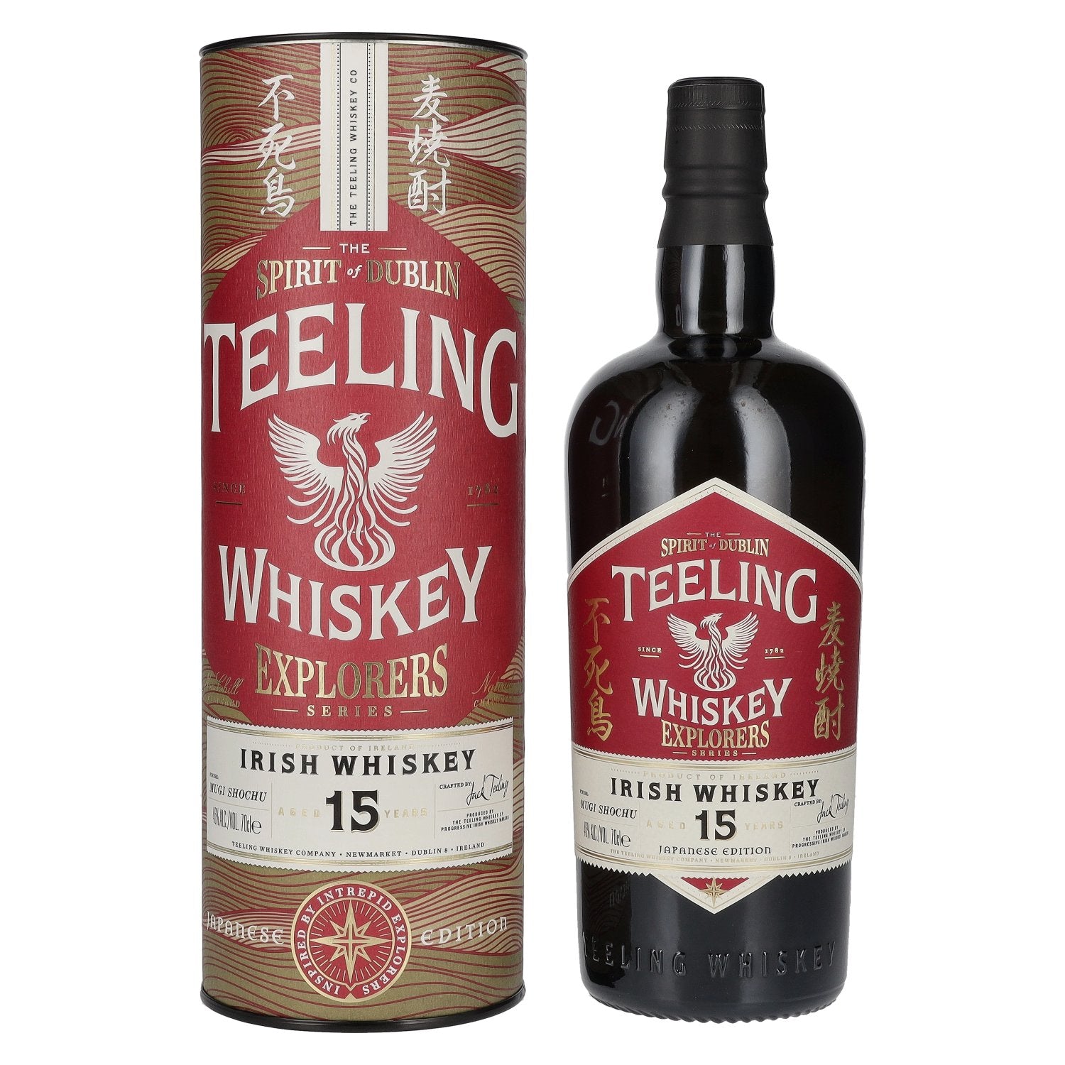 Teeling Whiskey 15 Years Old EXPLORERS SERIES Irish Whiskey Japanese Edition 46% Vol. 0,7l en coffret cadeau
